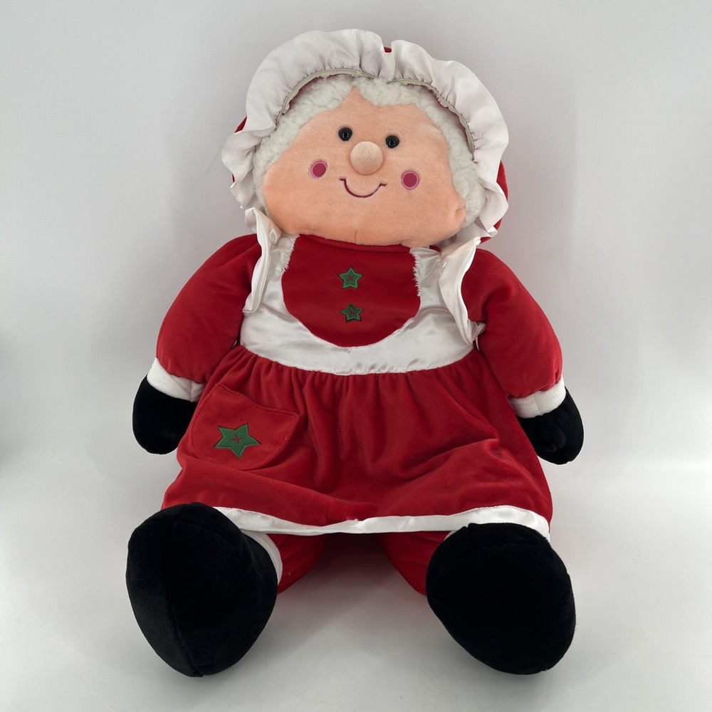 Vintage Mrs Claus 3 ft Christmas Plush Caltoy‎ Figure Large Child Size 36" Soft